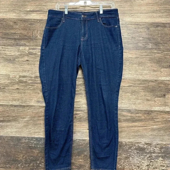 Old Navy Dark Wash Super Skinny Ankle Mid-Rise Women's Jeans - Picture 1 of 5